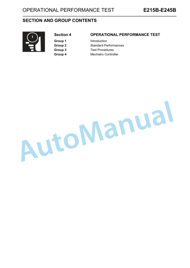 New Holland E215B, E245B ROPS Tier III Crawler Excavator Service Manual 84392396A-3