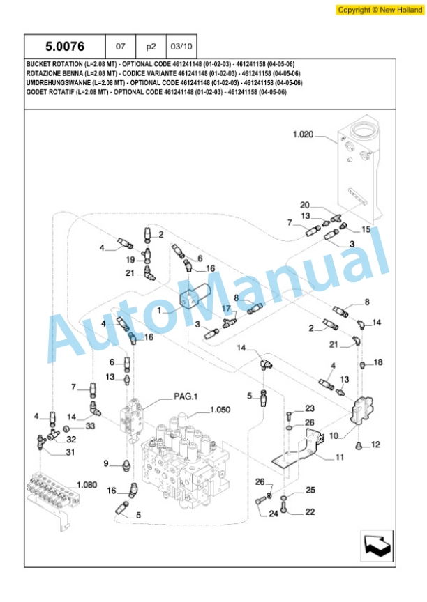 New Holland E215B ROPS Tier III Crawler Excavator Service Manual 84267565-5