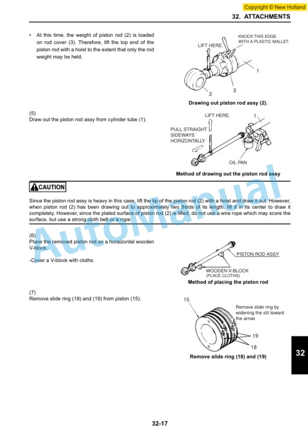 New Holland E225BSR ROPS Tier III Crawler Excavator Service Manual 84396008A-3