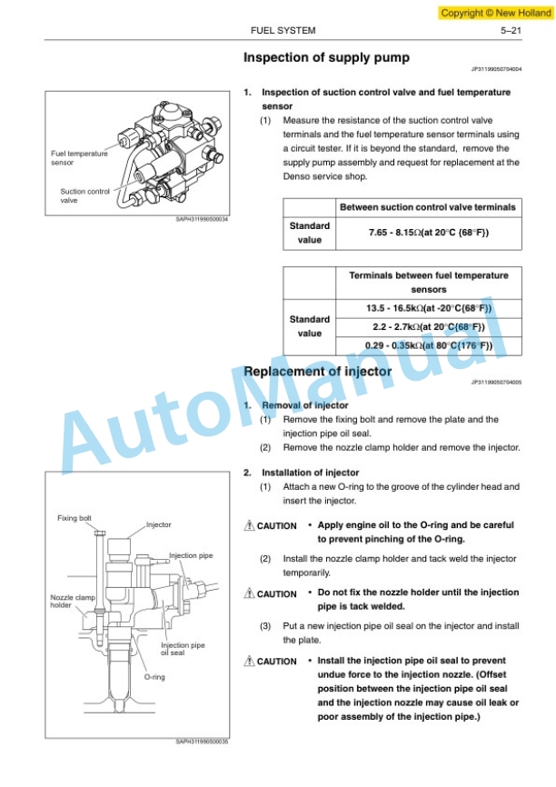 New Holland E225BSR ROPS Tier III Crawler Excavator Service Manual 84396008A-5