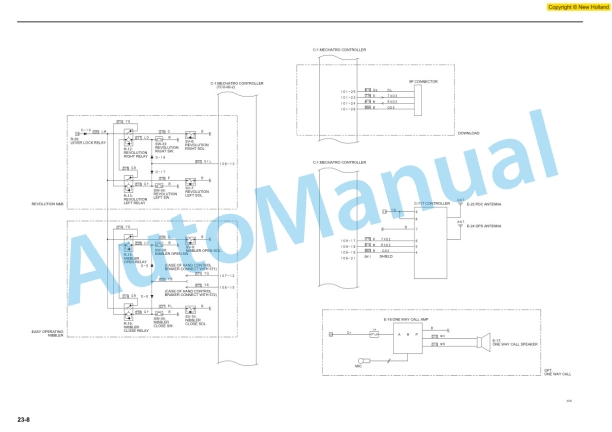Alternative view of New Holland E235BSR Mini Excavator Service Manual 87677758A