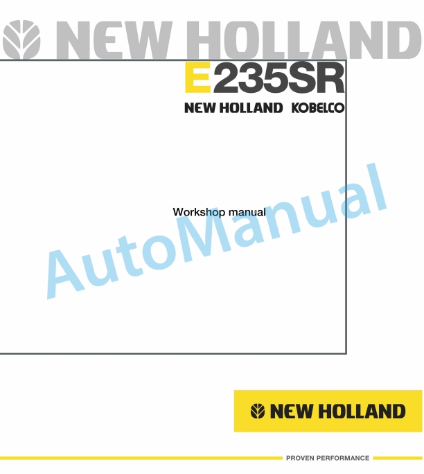 New Holland E235SR Workshop Manual 60413436