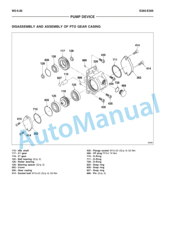 New Holland E265, E305 Tier 3 Workshop Manual 60413674-4