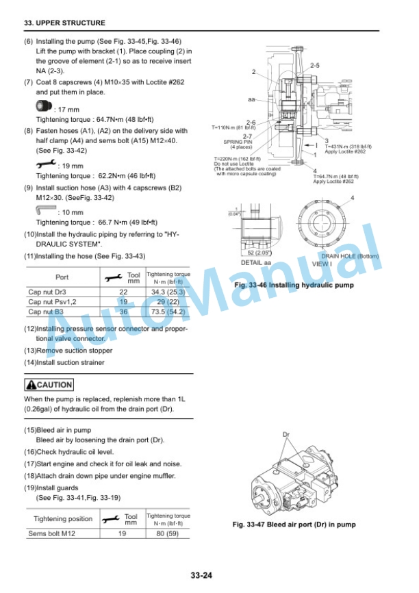 New Holland E265B, E265BLC - HS Engine Hydraulic Excavator Shop Manual 87731202-3