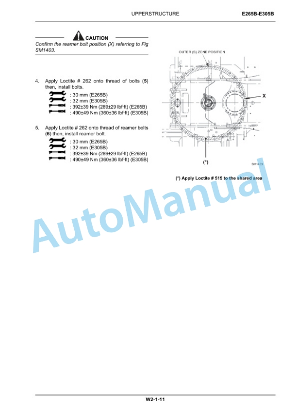 New Holland E265B, E305B ROPS Tier III Crawler Excavator Service Manual 84392423A-4