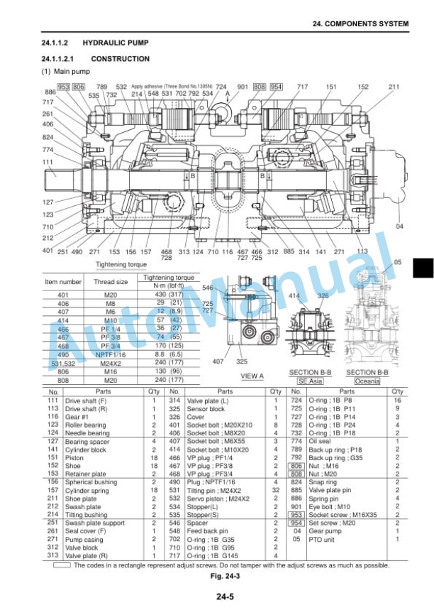 New Holland E265B Excavator Repair Manual 87495895A-2