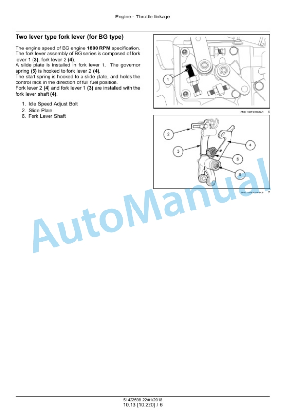 Alternative view of New Holland E26C Mini Excavator Service Manual 51422598