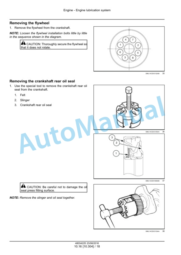 Alternative view of New Holland E305C EVO Crawler Excavator Service Manual 48034225
