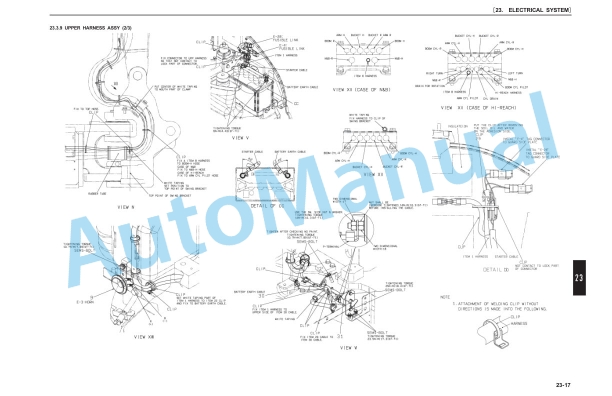 Alternative view of New Holland E30B Tier 4B Final Compact Hydraulic Excavator Service Manual S5HW0039E01