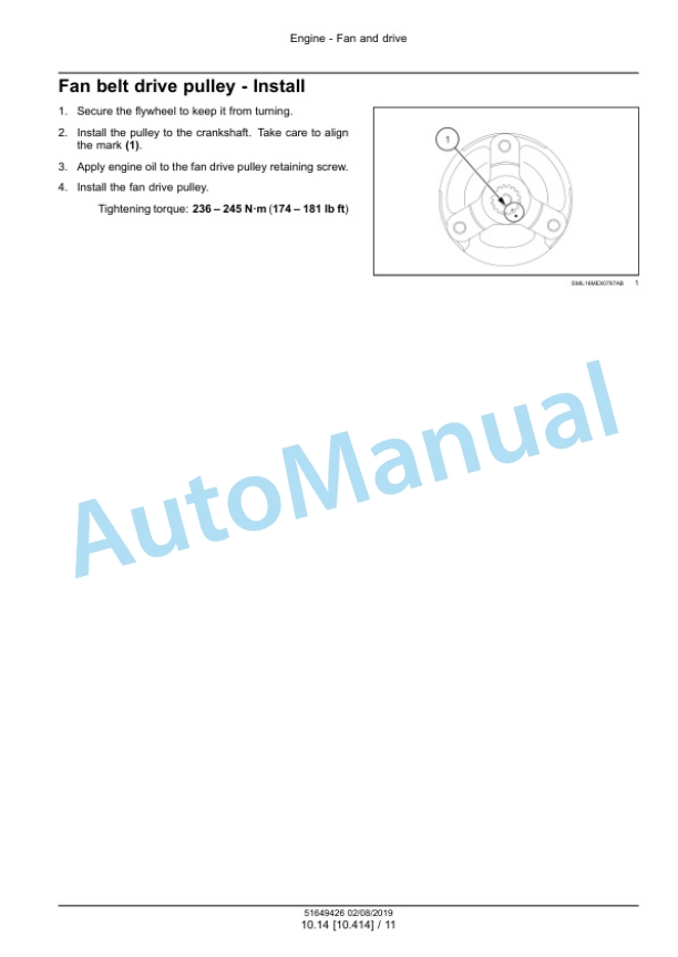 Alternative view of New Holland E30C Mini Excavator Service Manual 51649426