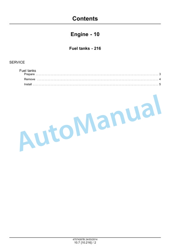 Alternative view of New Holland E35B SR, E39B SR Mini Excavator Service Manual 47574267B