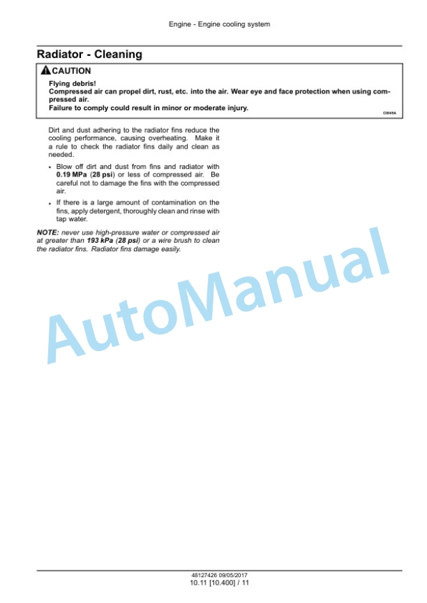 Alternative view of New Holland E37C Mini Excavator Service Manual 48127426