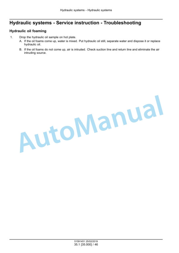 Alternative view of New Holland E37C Mini Excavator Service Manual 51591451