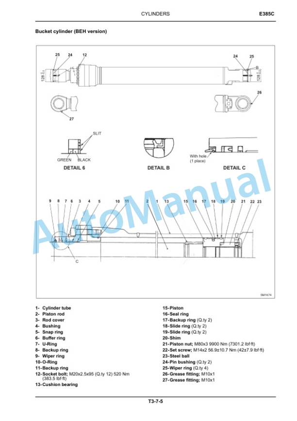 New Holland E385C Tier IV Crawler Excavator Service Manual 84527569A-3