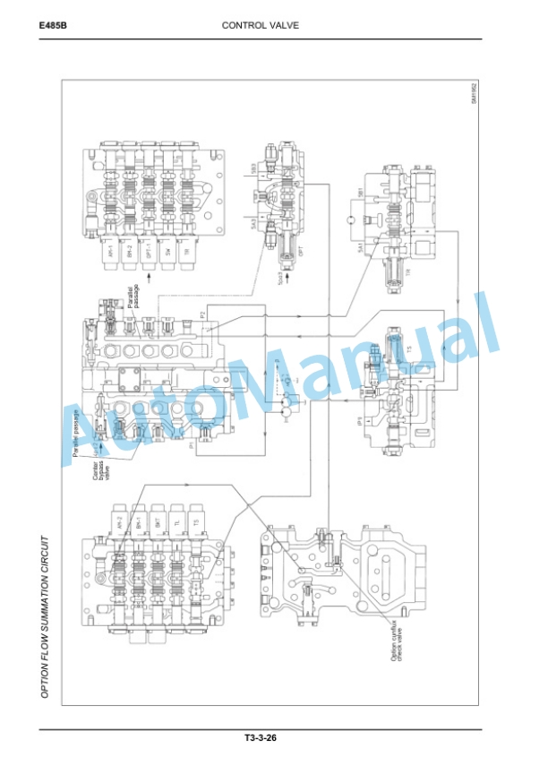 Alternative view of New Holland E485B Crawler Excavator Workshop Manual 87475986A