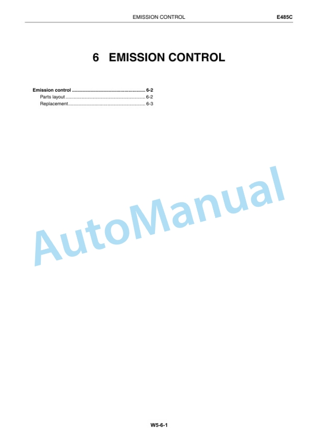 New Holland E485C Hino Diesel Engine Service Manual 84561180A-2