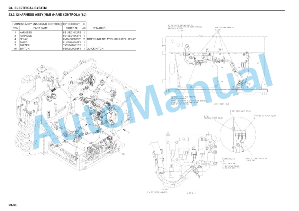 Alternative view of New Holland E55Bx Tier 3 Compact Hydraulic Excavator Service Manual S5HS0014E01
