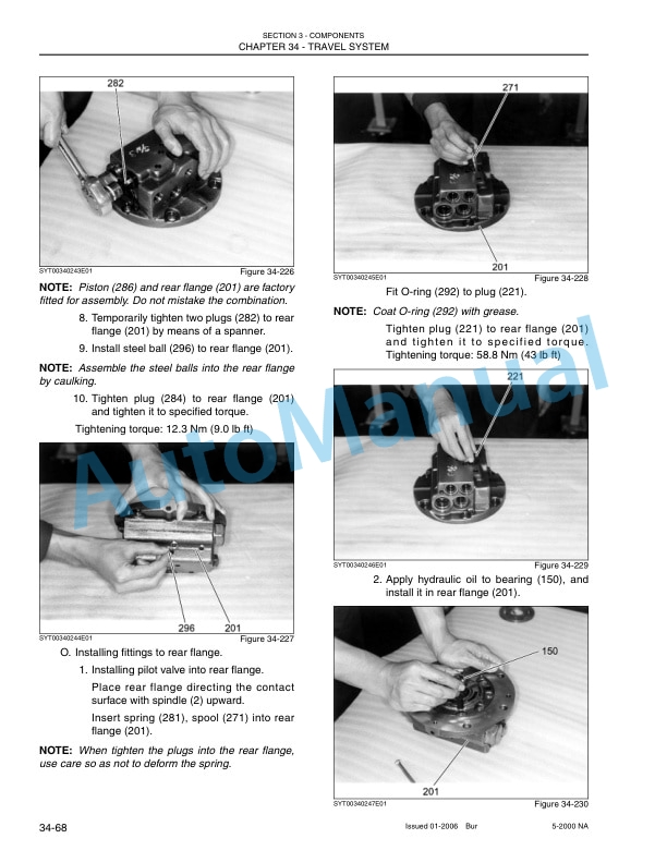 New Holland E70 Midi Crawler Excavator Service Manual 87360603NA-4