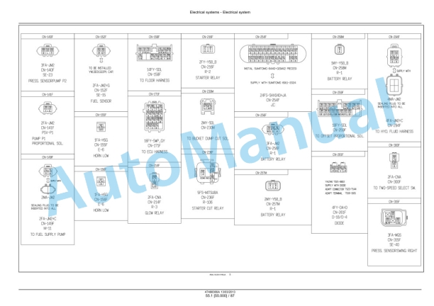 New Holland E75CSR Midi Excavator Service Manual 47488366A-3