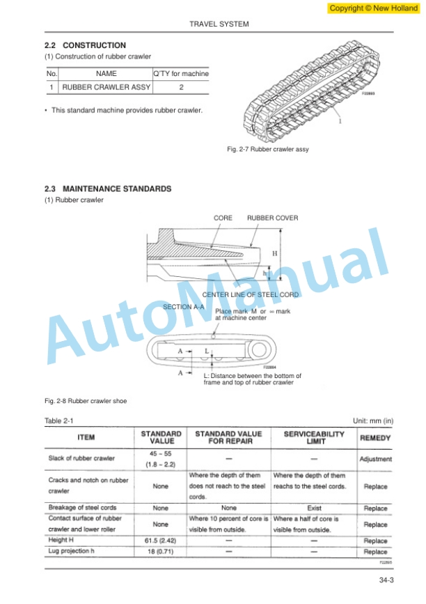 New Holland E9SR Hydraulic Excavator Workshop Manual 6041339100-4