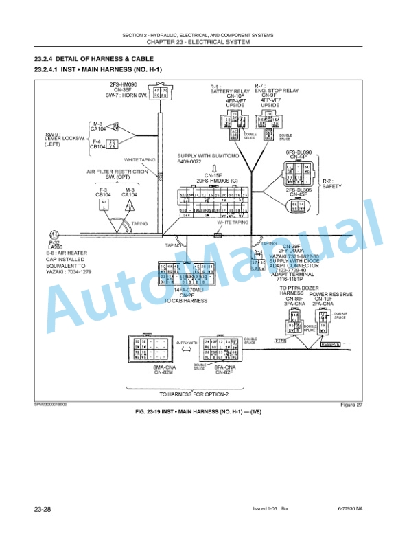 New Holland EH27.B Hydraulic Excavator Shop Manual 6-78090NA-2