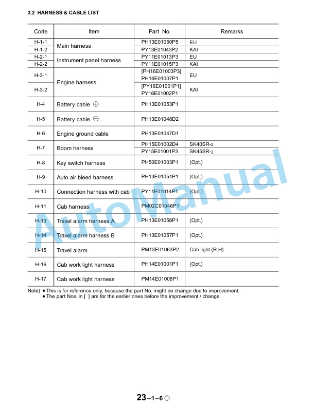 New Holland EH45 Compact Excavator Service Manual 6-75750NA-2