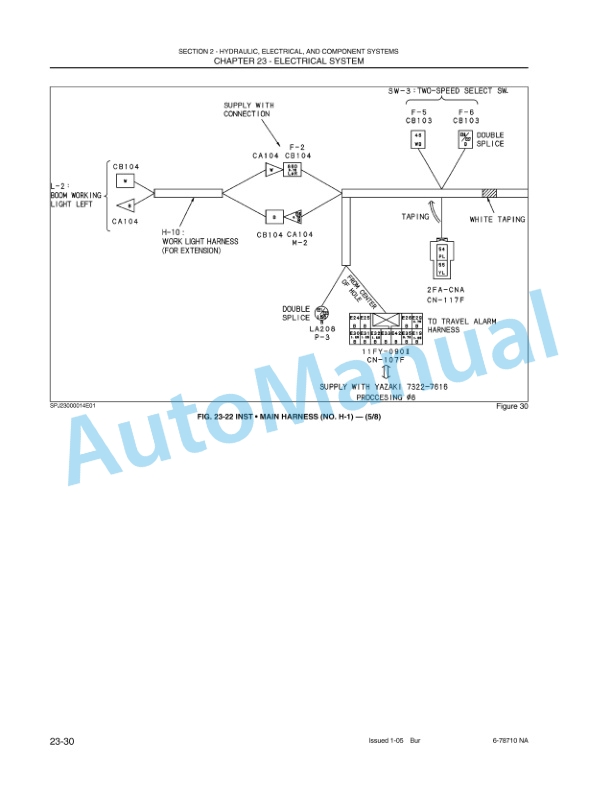 New Holland EH50.B Hydraulic Excavator Shop Manual 6-78610NA-2