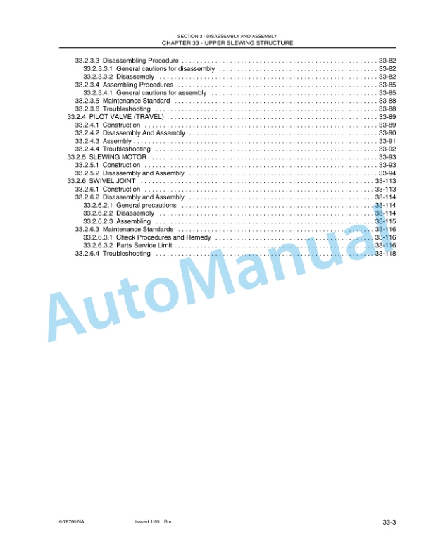 New Holland EH50.B Hydraulic Excavator Shop Manual 6-78610NA-3