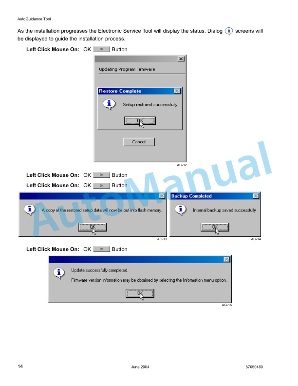 Alternative view of New Holland Electronic Service Tool - Autoguidance Tool User Manual 87050460