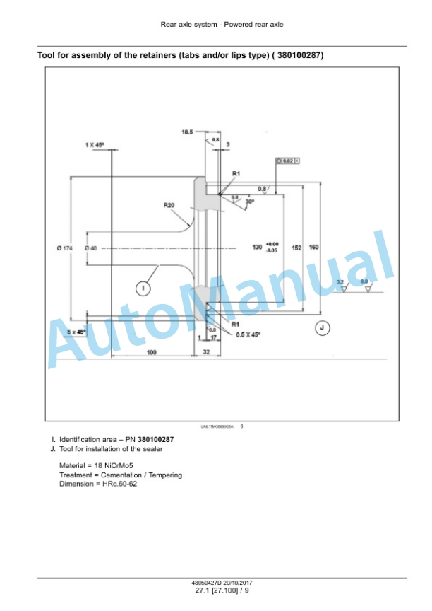 Alternative view of New Holland F140B VHP, F170B VHP, F200B VHP Motor Grader Service Manual 48050427D
