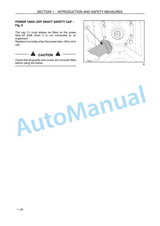 Alternative view of New Holland F480 Tractor Operation and Maintenance Manual 84409819