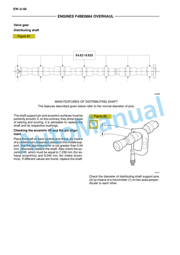 New Holland F4BE0454B, F4BE0484D, F4BE0484E, F4BE0684B, F4BE0684M Engine Repair Manual 60413582-5