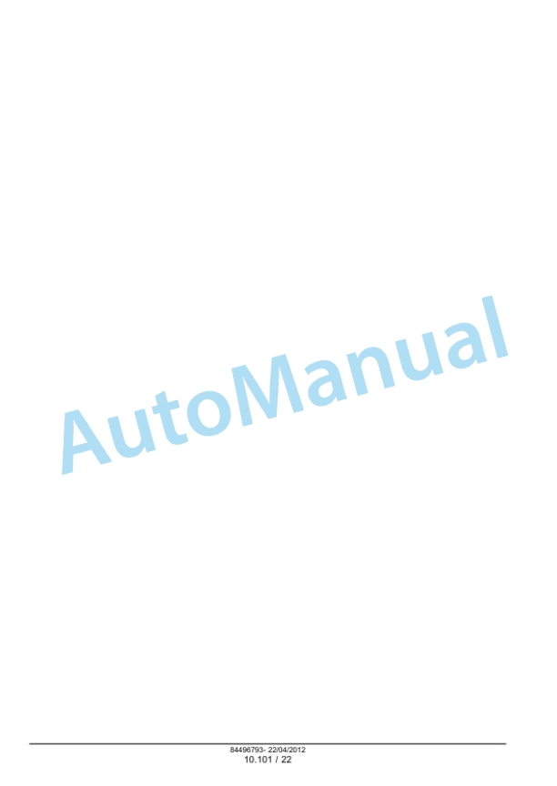 New Holland F5DFL413AA001, F5HFL413CA001 Service Manual 84496793-2