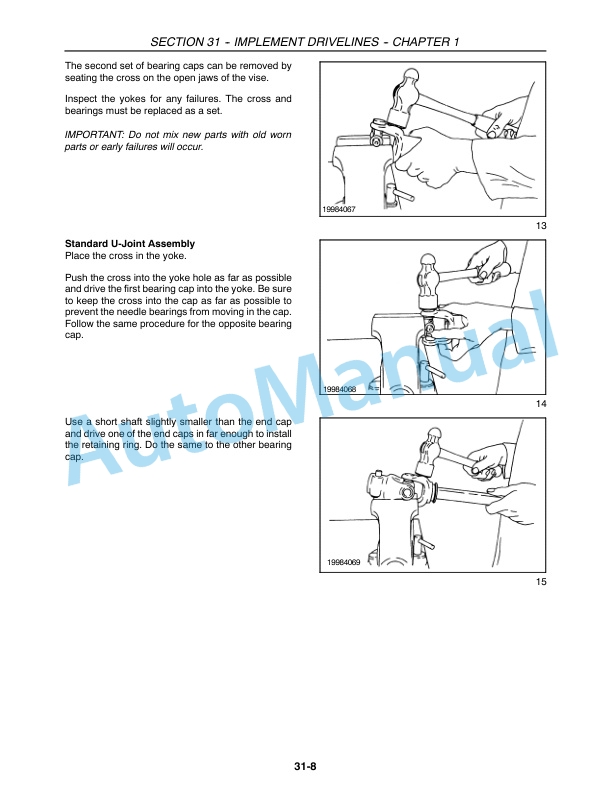 New Holland FP230, FP240 Forage Harvester Repair Manual 86900643-2