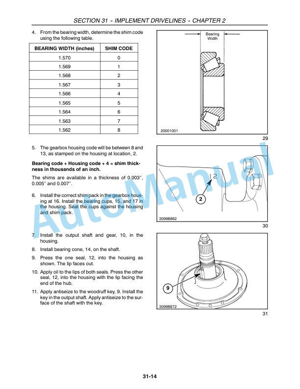 New Holland FP230, FP240 Forage Harvester Repair Manual 86900643-3