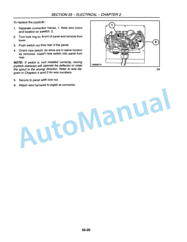 New Holland FP230, FP240 Forage Harvester Repair Manual 86900644-2