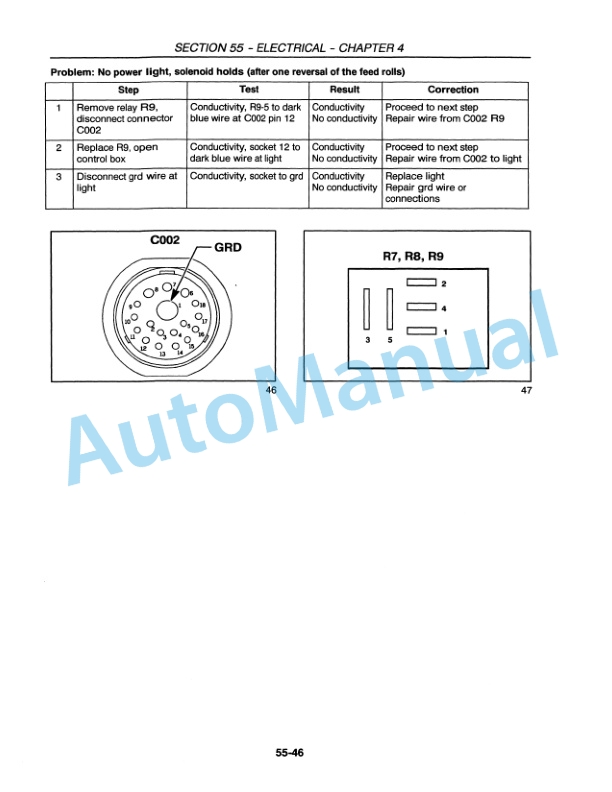 New Holland FP230, FP240 Forage Harvester Repair Manual 86900644-3