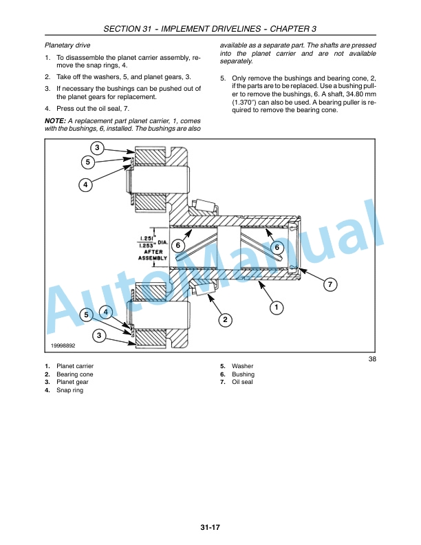 New Holland FP230, FP240 Forage Harvester Repair Manual 86900645-2