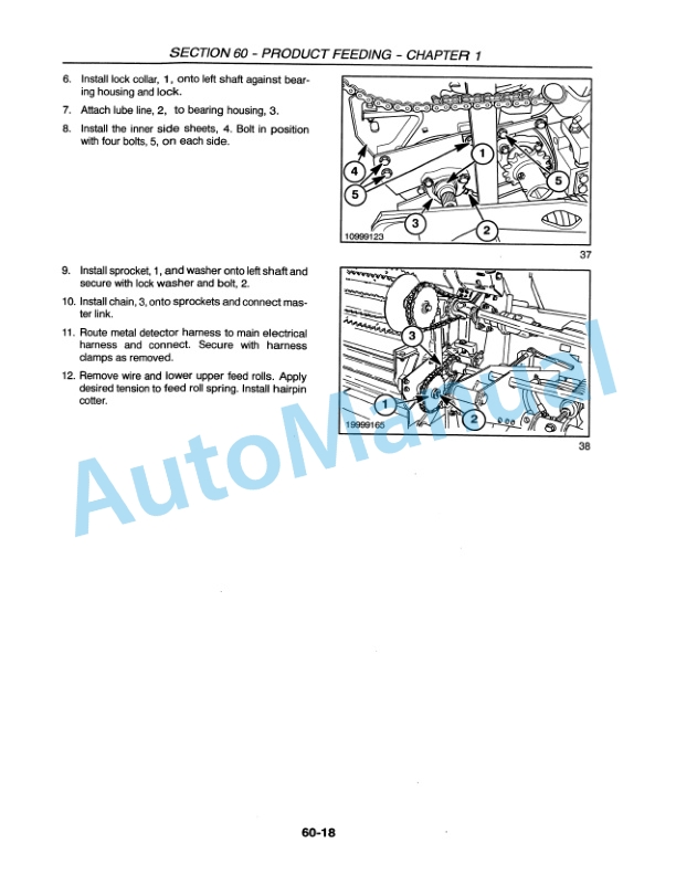 New Holland FP230, FP240 Forage Harvester Repair Manual 86900645-5