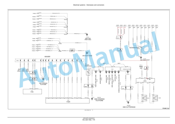 New Holland FR450, FR500, FR600, FR700, FR850 Forage Harvester Service Manual 47849556-5