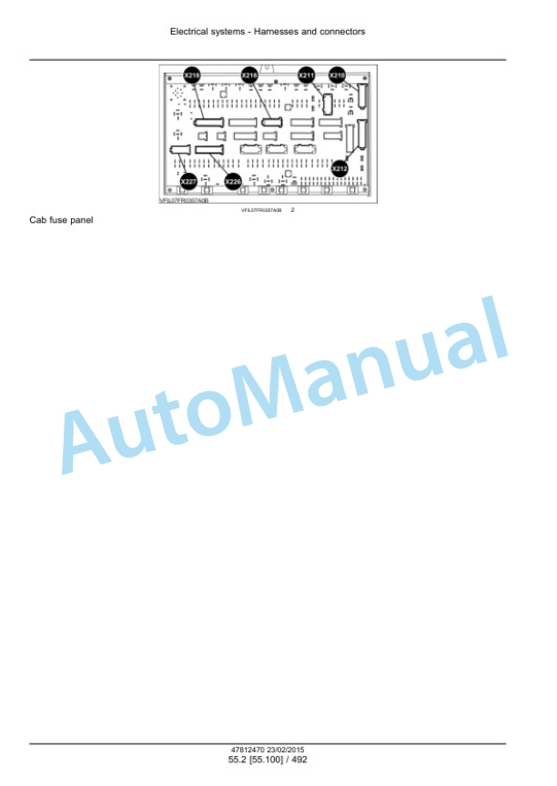 New Holland FR450, FR500, FR600, FR700, FR850 Forage Harvester Service Manual 47849557-5