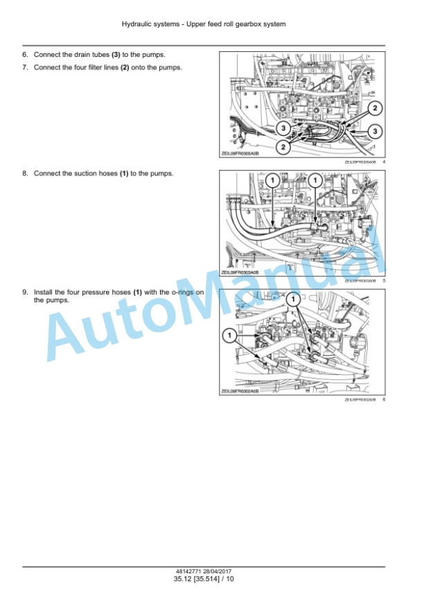 Alternative view of New Holland FR480, FR550, FR650, FR780, FR850 Forage Harvester Service Manual 48142771