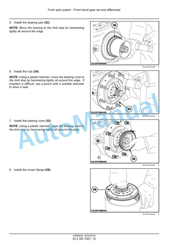 Alternative view of New Holland FR480, FR550, FR650, FR780 Tier 4B Final, FR850 Tier 2 Forage Harvester Service Manual 47985289