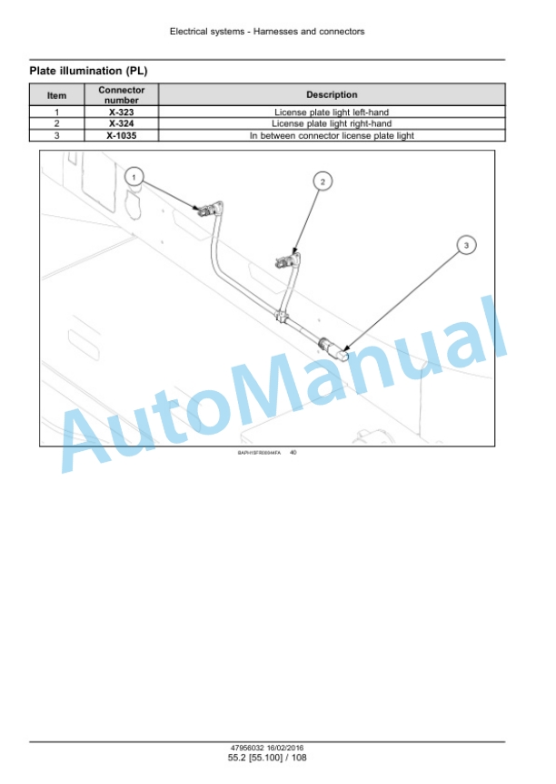 New Holland FR480, FR550, FR650, FR780 Tier 4B Final, FR850 Tier 2 Forage Harvester Service Manual 47985292-3