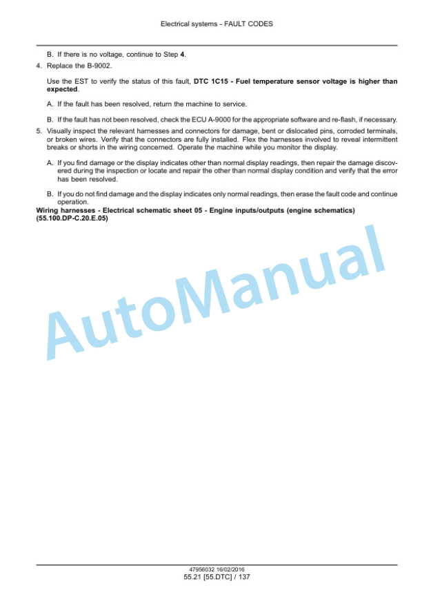 New Holland FR480, FR550, FR650, FR780 Tier 4B Final, FR850 Tier 2 Forage Harvester Service Manual 47985295-3