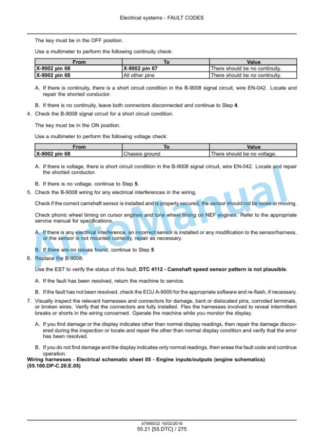 New Holland FR480, FR550, FR650, FR780 Tier 4B Final, FR850 Tier 2 Forage Harvester Service Manual 47985295-5