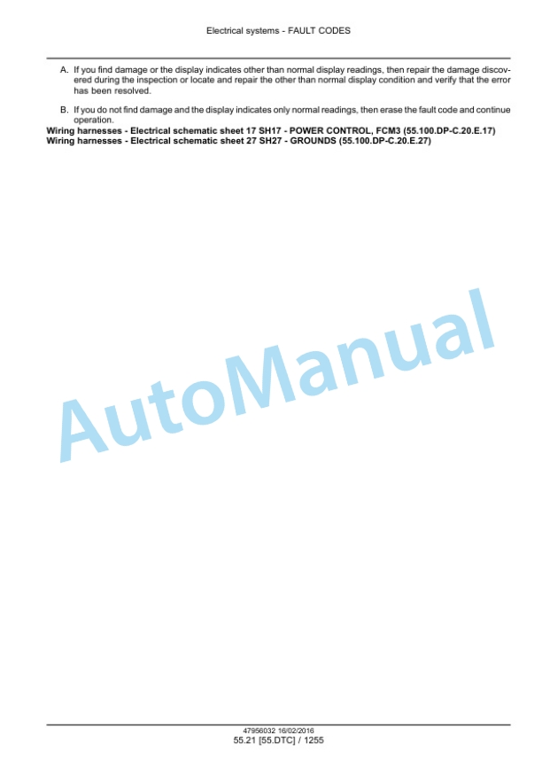 New Holland FR480, FR550, FR650, FR780 Tier 4B Final, FR850 Tier 2 Forage Harvester Service Manual 47985298-4