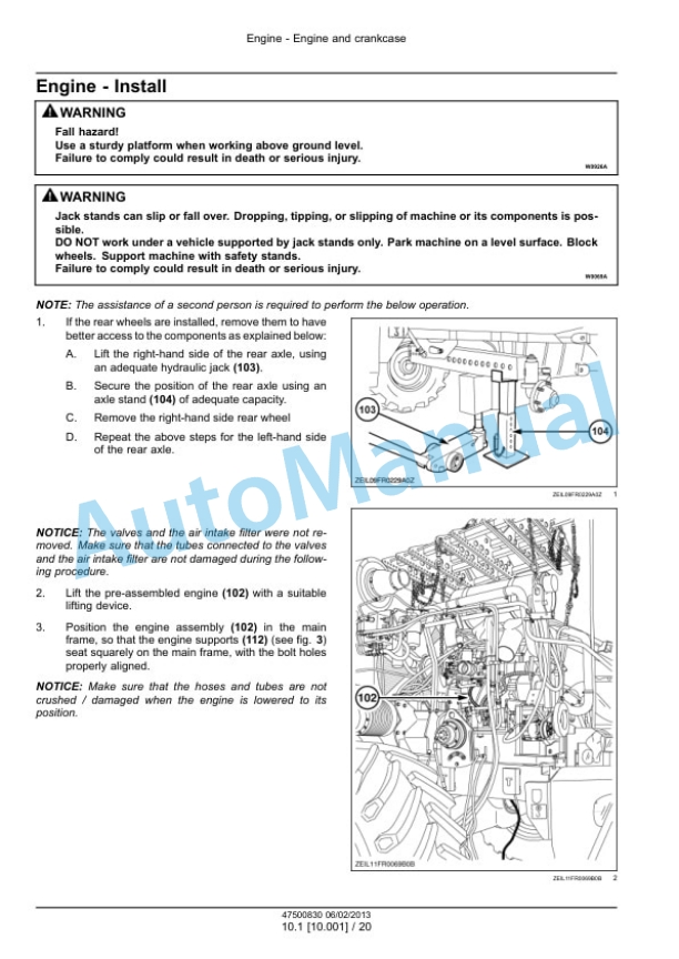 Alternative view of New Holland FR9040, FR9050, FR9060, FR9080, FR9090 Forage Harvester Service Manual 47500831