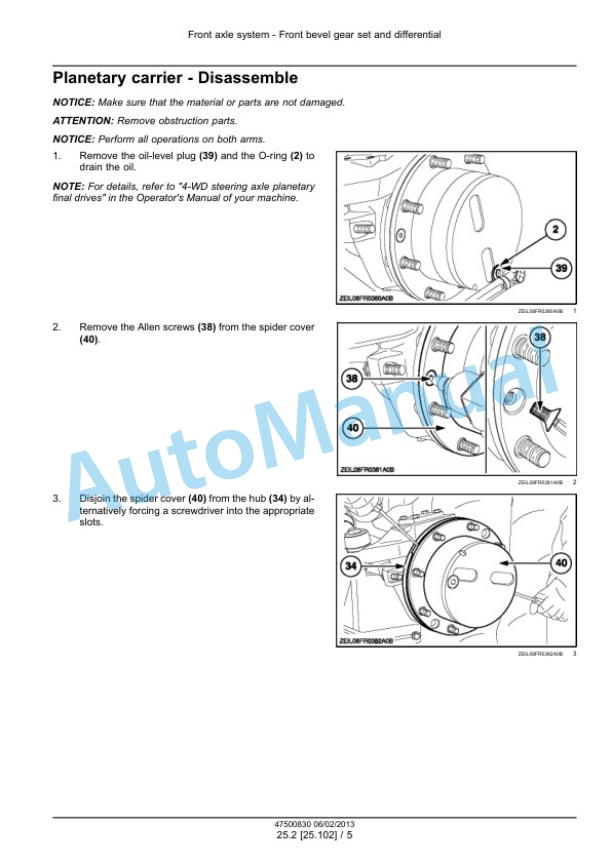 Alternative view of New Holland FR9040, FR9050, FR9060, FR9080, FR9090 Forage Harvester Service Manual 47500832
