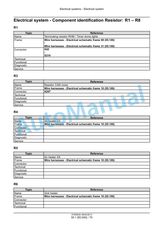 New Holland FR9040, FR9050, FR9060, FR9080, FR9090 Forage Harvester Service Manual 47500834-2